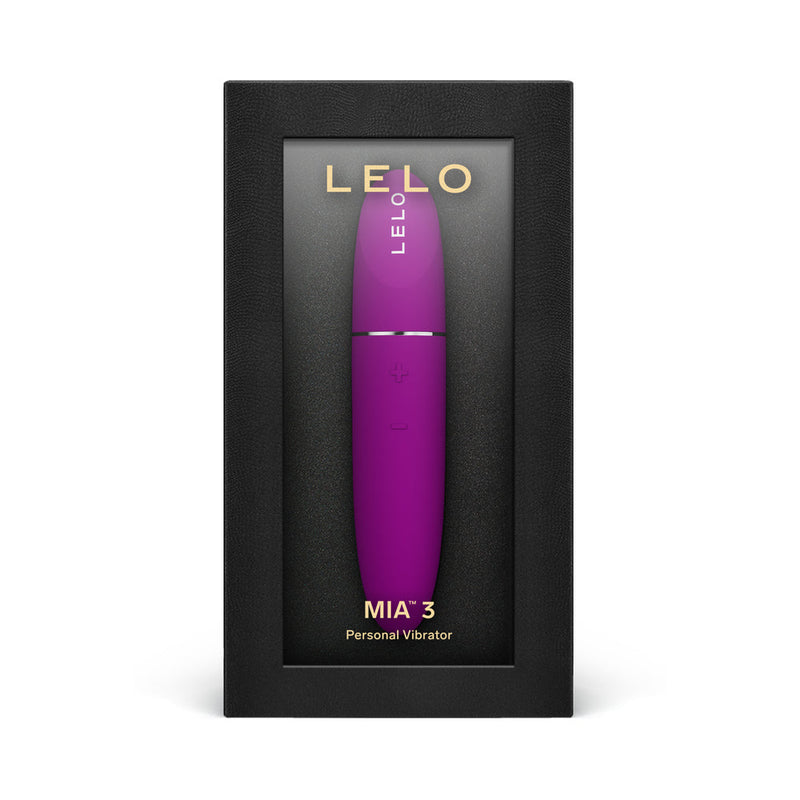 LELO MIA 3 Personal Vibrator Deep Rose in sleek packaging, showcasing elegant design and discreet functionality.