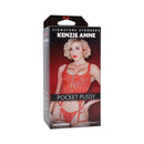 Signature Strokers Kenzie Anne Pocket Pussy Vanilla product packaging featuring Kenzie Anne model.