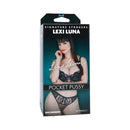 Signature Strokers Lexi Luna Ultraskyn Pocket Pussy Vanilla packaging featuring Lexi Luna in lingerie.