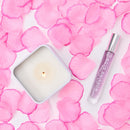 Eye of Love Love in Transit Morning Glow Attract Him Pheromone Gift Set with candle and rose petals