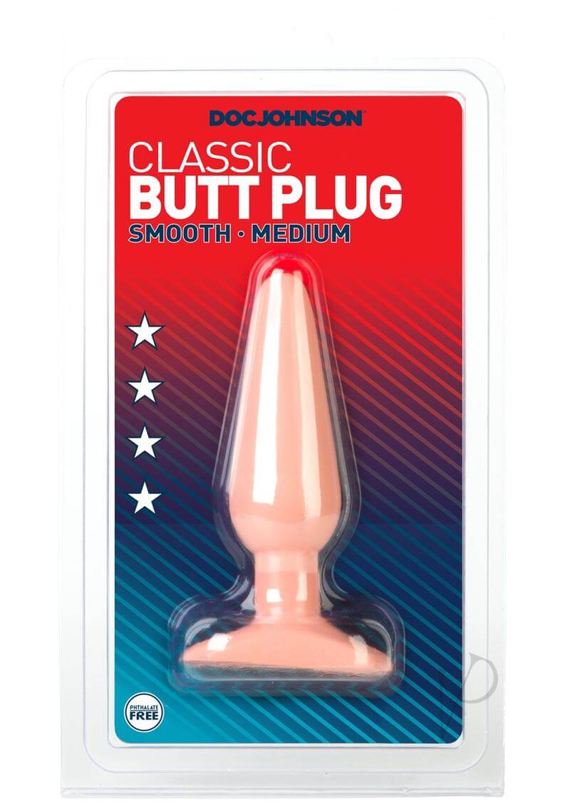 Doc Johnson's Classic 5-inch Butt Plug in Packaging for Beginners