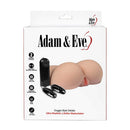 Adam & Eve Doggie Style Debbie Realistic Masturbator packaging featuring lifelike design and adjustable vibrations.