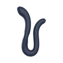 Adam & Eve Twisted Temptations Dual-ended Bendable Vibrator in navy color, showcasing its flexible design for versatile use.