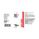 Adam & Eve Go Deep Edible Throat Gel Enhancer Mint 1 Oz product label with mint flavor details and usage directions.