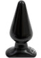 Doc Johnson Classic Butt Plug Large Black, 5-inch anal plug designed for pleasure, featuring a smooth black finish.