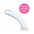 Me You Us Ultracock Clear Jelly 8.5 inches Dong with strong suction cup feature.