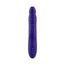 FemmeFunn Booster Rabbit Vibrator XL Dark Purple, designed for deep reach and enhanced stimulation.