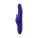 FemmeFunn Booster Rabbit Vibrator XL Dark Purple showcasing its sleek design and dual stimulation features.