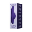 FemmeFunn Booster Rabbit Vibrator XL Dark Purple packaging showcasing its features and design.