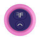 FemmeFunn Sormi Flickering Bullet Vibrator Pink control button close-up, featuring easy-to-use design.