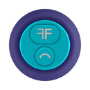 FemmeFunn Sormi Flickering Bullet Vibrator Purple control buttons with blue and purple design.