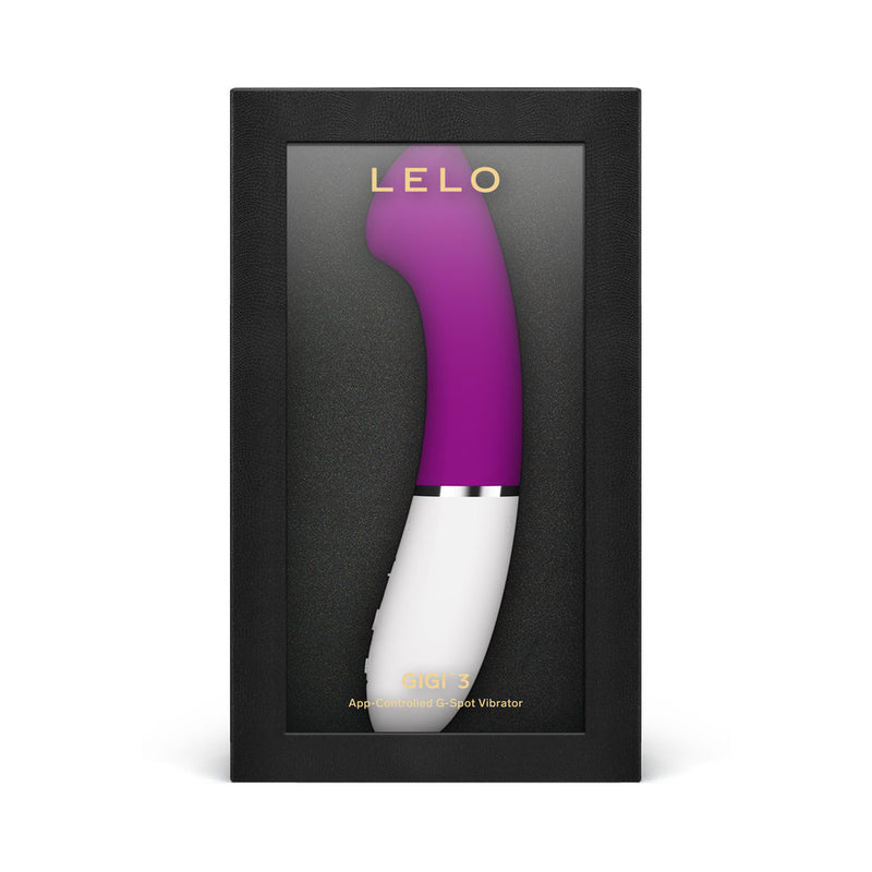 LELO GIGI 3 App Controlled G Spot Vibrator Deep Rose packaging with sleek design.