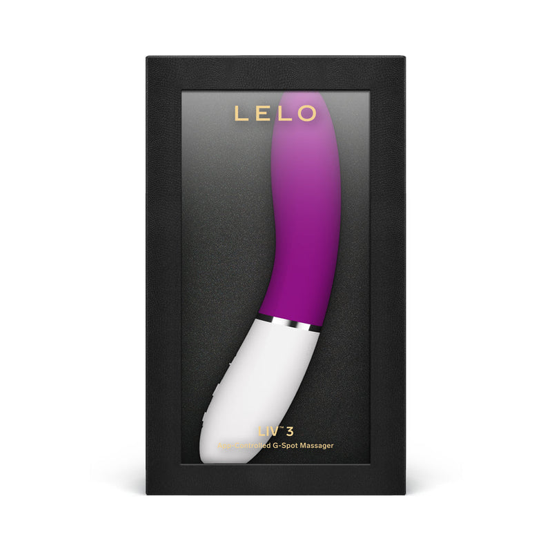 LELO LIV 3 App Controlled G Spot Vibrator Deep Rose in sleek packaging for ultimate pleasure.