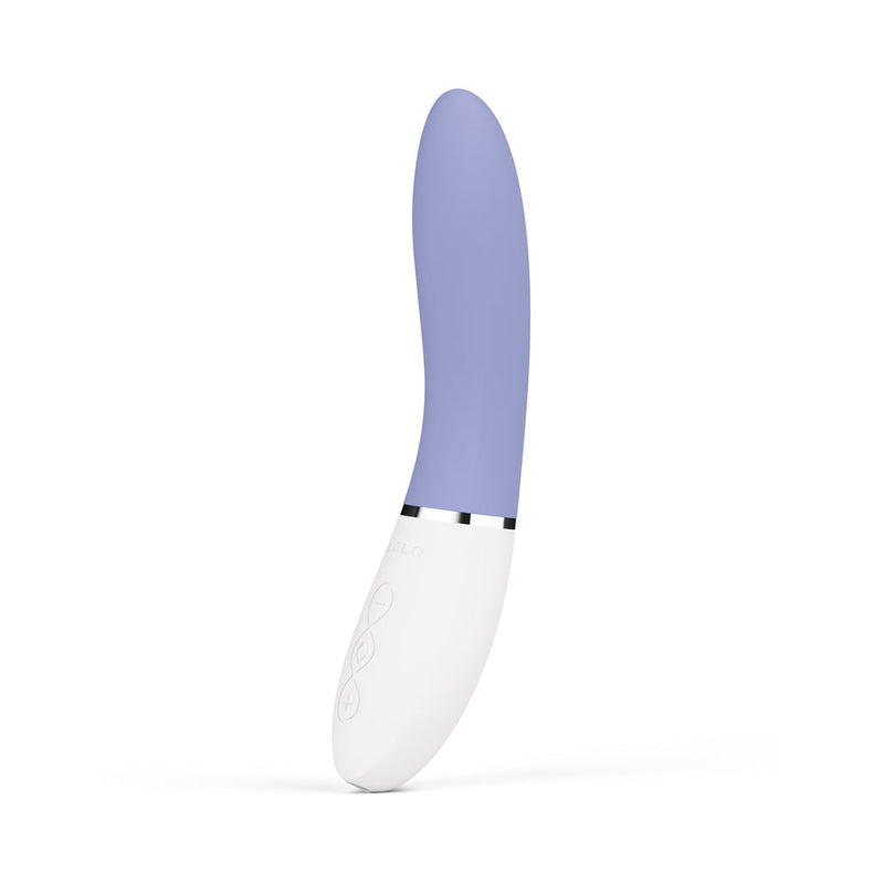 LELO LIV 3 App Controlled G Spot Vibrator Powder Blue side view featuring smooth design and app control features