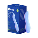Dame Dip 2.0 Classic Vibrator Periwinkle in sleek packaging showcasing its ergonomic design for pleasure.
