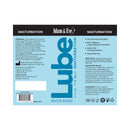Adam & Eve Masturbator Lubricant 4 Oz product label showing use, ingredients, and benefits for masturbation.