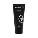 Shots Ouch Orgasm Gel 3 Oz Unisex Arousal Enhancer in a black tube, designed to increase sensitivity for intimate moments.