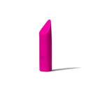 Dame Zig Lipstick Vibrator Pink displayed against a white background, showcasing its sleek design and bright color.