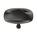 B Swish Bcharmed Rhythm Infinite Deluxe Cock Ring Black featuring a sleek design and innovative C-nub for shared stimulation.