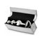 Njoy Disco Stainless Steel Dildo in elegant silver storage case, showcasing luxurious design and smooth sculptural form.