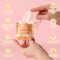 Sweetums Individual Wipes Mango packaging with a wipe being held, highlighting its features for freshness and confidence.