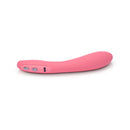 Je Joue ILY The Wand Flexible Warming G-Spot Wand in pink, showcasing its elegant design and controls.
