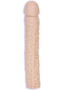 Doc Johnson Classic 10-inch White Dong with Veined Shaft for Ultimate Pleasure