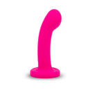 Together Pop 6 inch Silicone Dildo & Harness Set Pink, bright pink silicone dildo designed for pleasure and comfort.