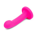 Together Pop 6 inch Silicone Dildo & Harness Set Pink, a vibrant pink silicone dildo designed for pleasure and comfort.