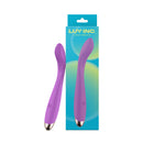 Luv Inc Gv92 G-spot Vibrator Purple with curved design and flexible silicone for satisfying stimulation.