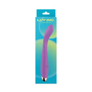 Luv Inc Gv92 G-spot Vibrator Purple in packaging, showcasing its curved design for targeted stimulation.