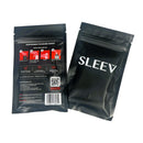 Sleev Individual Pouch Stroker to Go packaging with instructions and branding details.