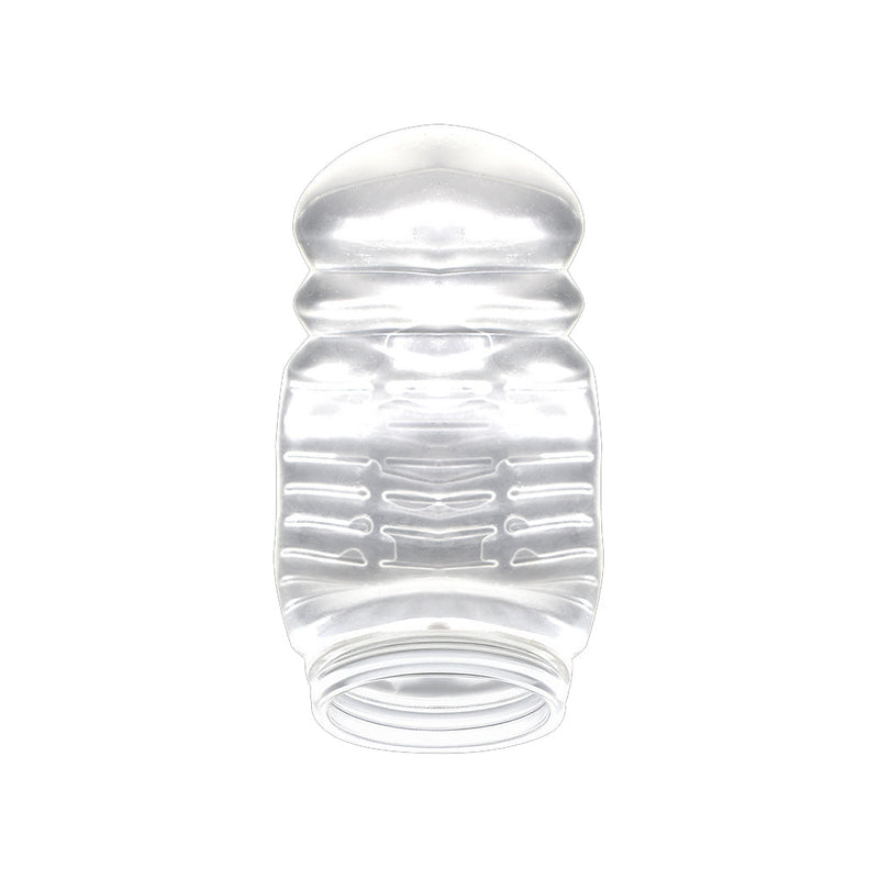 Sleev Individual Pouch Stroker to Go in clear design, compact and ready for discreet pleasure.