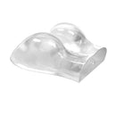 Adam & Eve Peek-a-booty Clear Dual Entry Masturbator showcasing its clear, realistic design and dual entry options.