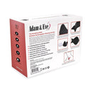 Adam & Eve The Rumbling Rider Vibrating Grinder Black packaging showing features and specifications.