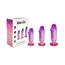 Adam & Eve Sunset Dreams Anal Plug Training Kit featuring three ombre plugs for beginners in various sizes.