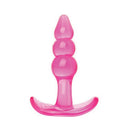 Adam & Eve Bumpy Bubbles 4.25 Inch Anal Plug Pink, a soft and playful anal starter toy with bubble design.