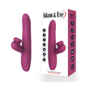Image of Adam & Eve Rose Gold Revolving Rabbit Vibrator with dual stimulation features.
