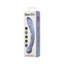 Adam & Eve Glass Fairy Wand Dual Ended Dildo packaging showcasing its iridescent design and unique features.