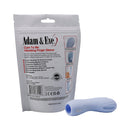 Adam & Eve Cum To Me Finger Vibrator Periwinkle in its packaging showcasing features and design.