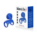 Adam & Eve Snail Vibrating Couples Cage in blue packaging and design for enhanced pleasure.