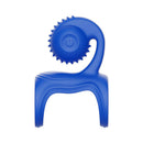 Adam & Eve Snail Vibrating Couples Cage in blue, featuring silicone design with textured edges.