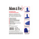 Adam & Eve The Midnight Rider Thrusting Grinder Blue packaging showcasing features and details of the pleasure toy.