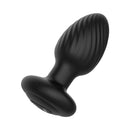 Nexus Tornado Large Rotating Vibrating Butt Plug Black showcasing smooth design and wireless remote control.