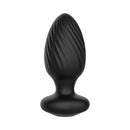 Nexus Tornado XL Rotating Vibrating Butt Plug With Remote in sleek black silicone design.