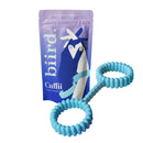 Biird Biind Silicone Cuffs Mint displayed with packaging, showcasing playful and stylish silicone restraints.