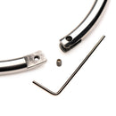 Master Series Possession Stainless Steel Locking Collar S components including the collar, screw, and hex key.
