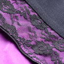 Strap U Lace Envy Pegging Set Purple and Black detailed lace and fabric design showing sensual elegance.