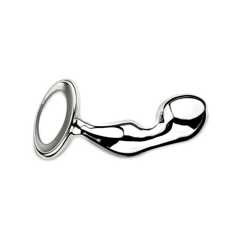njoy Prostate Pfun Stainless Steel Plug showcasing its ergonomic design and polished finish.