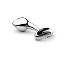 njoy Pure Stainless Steel Plug Medium designed for luxurious anal play with a smooth, shiny finish.